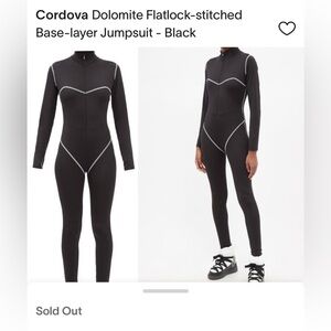 Cordova Dolomite Flatlock-stitched
Base-layer Jumpsuit - Black